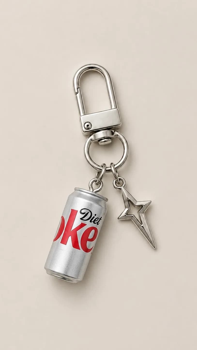 Diet Coke Star Charm in 