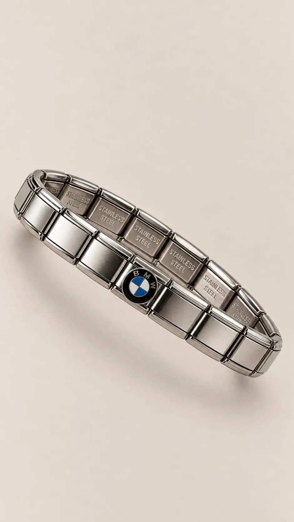 BMW Italian Charm Bracelet in Silver