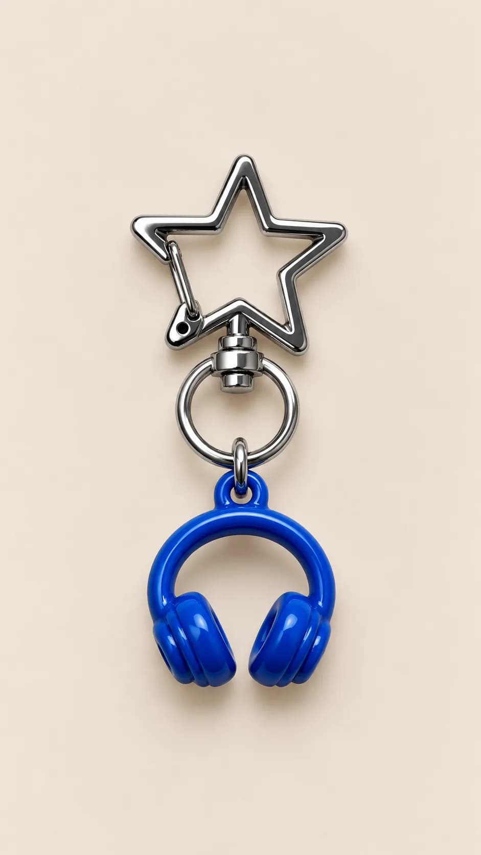 Royal Blue Star Hook Headphone Charm in Royal Blue