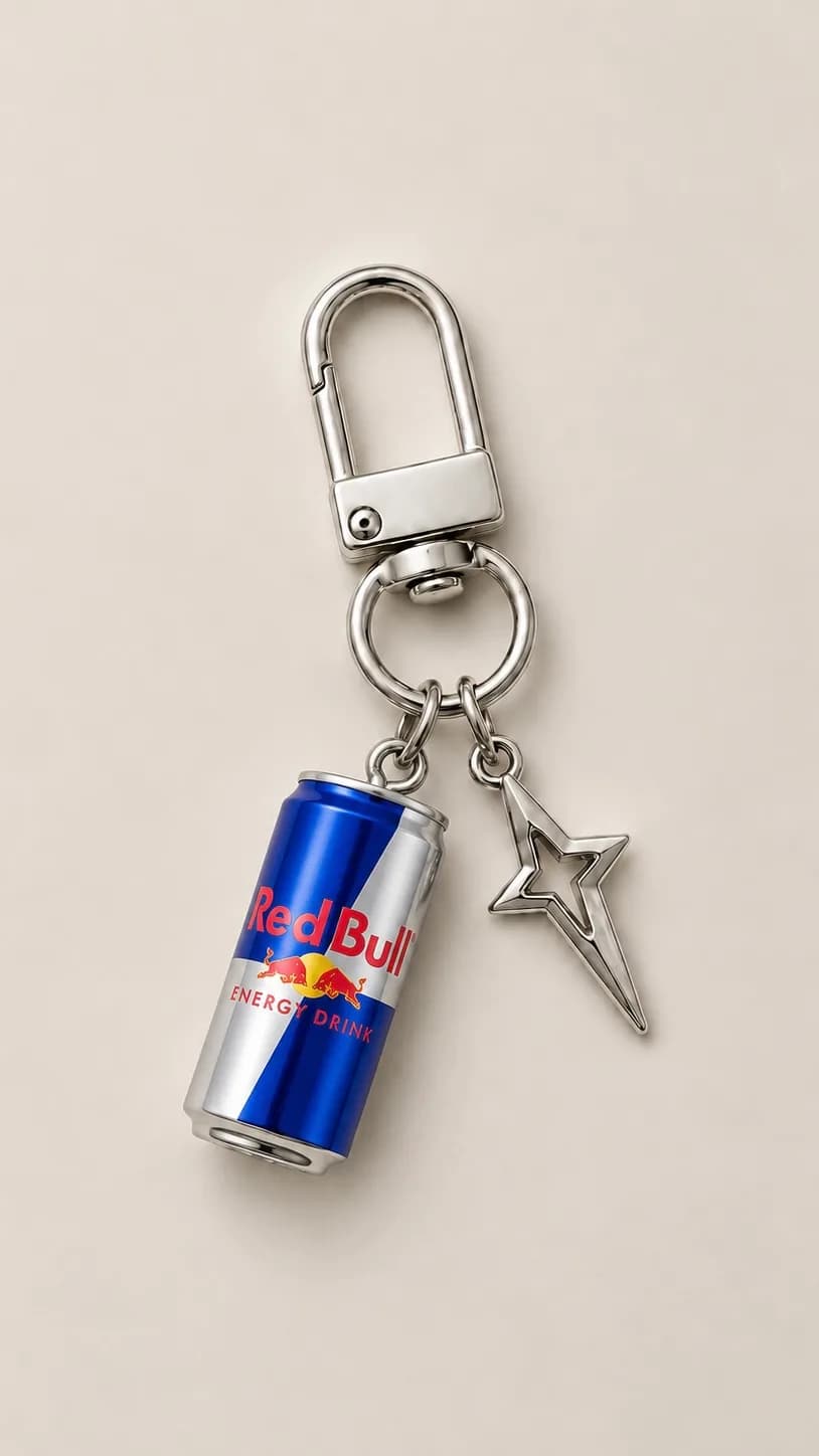 Redbull Star Charm in
