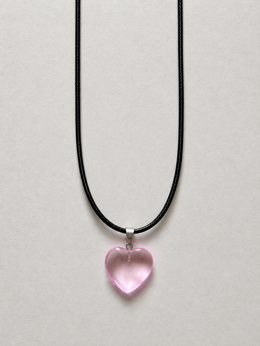 Pink Heart Glass Necklace related product